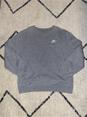 Nike Gray Kids Crewneck Sweatshirt